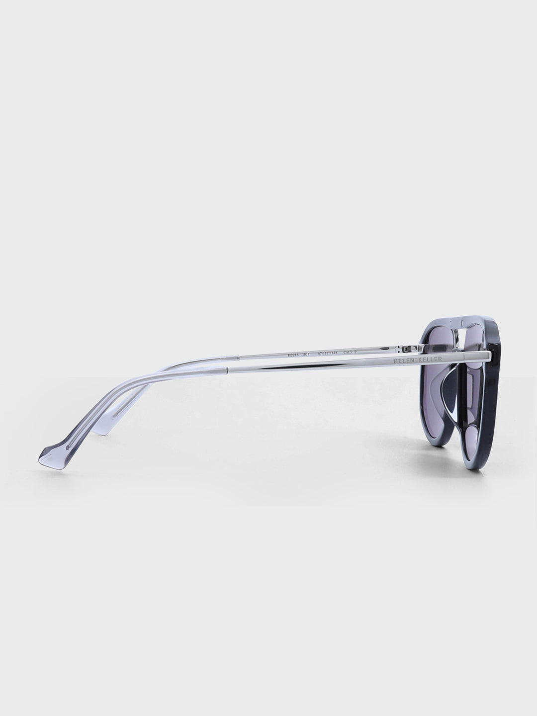 Full Rim Black Pilot Shaped Sunglasses for Men - (H2215H01)