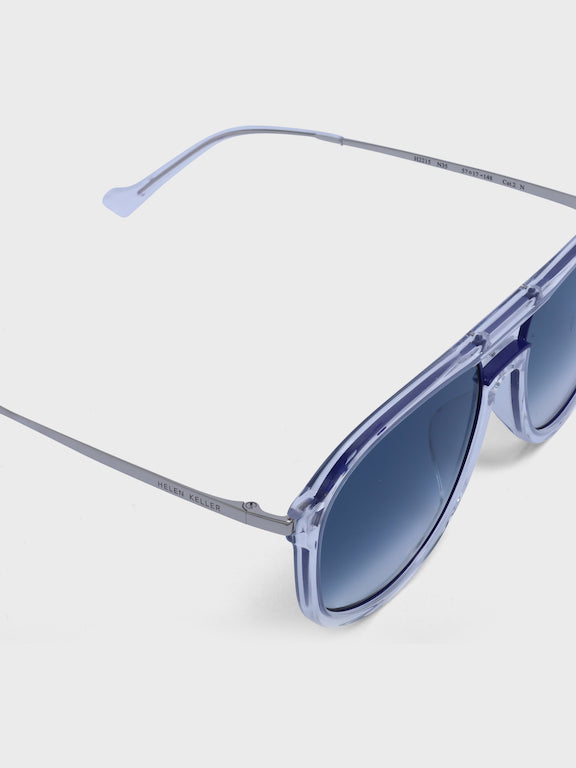 Full Rim Black Pilot Shaped Sunglasses for Men - (H2215N35)