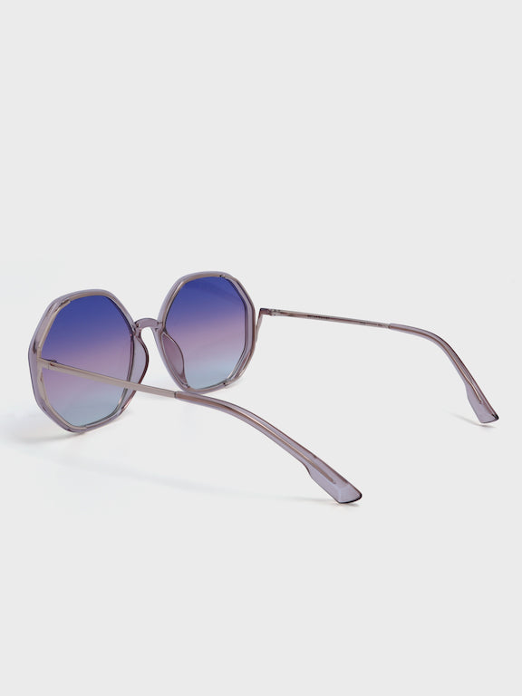 Full Rim Oversized Round Sunglasses for Women - (H2112N08)