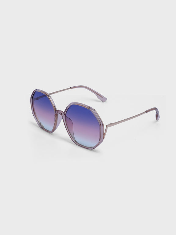 Full Rim Oversized Round Sunglasses for Women - (H2112N08)