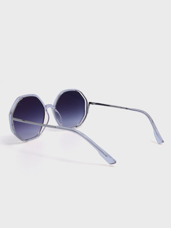 Full Rim Oversized Round Sunglasses for Women - (H2112N13)