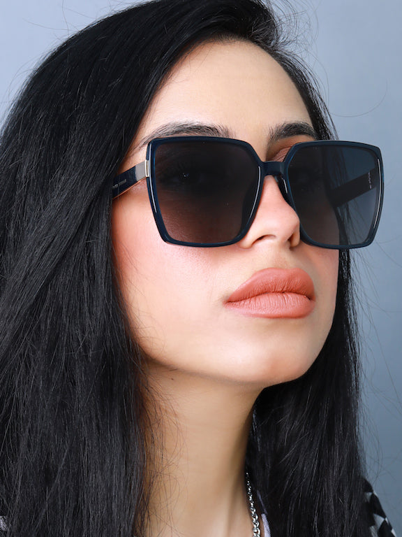 Full Rim Square Sunglasses for Women - (H2229H25)