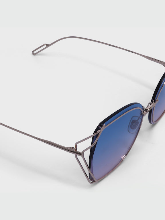 Full Rim Butterfly Frame Sunglasses for Women - (H8902N11)