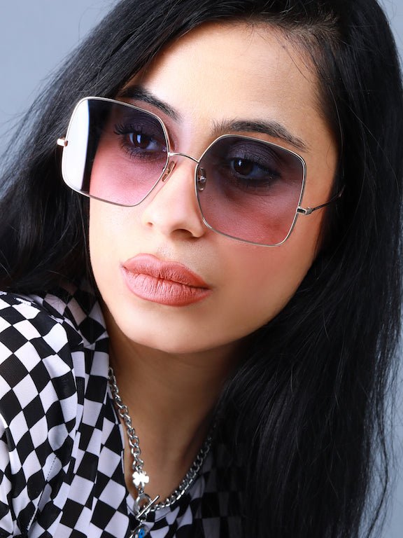 Full Rim Square Sunglasses For Women -(H8908N11)