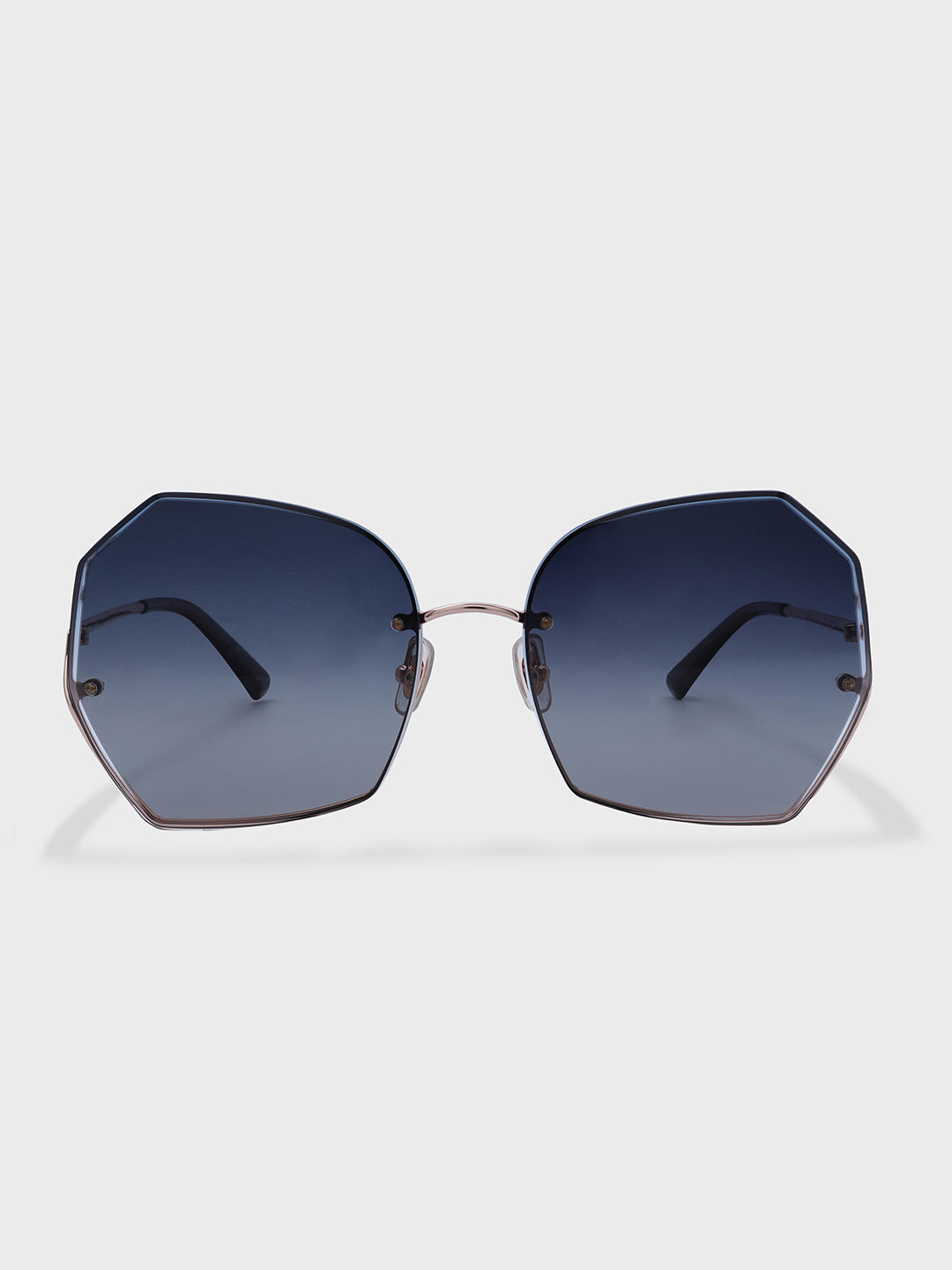 Full Rim Oversized Hexagon Sunglasses for Women - (H8921H09)