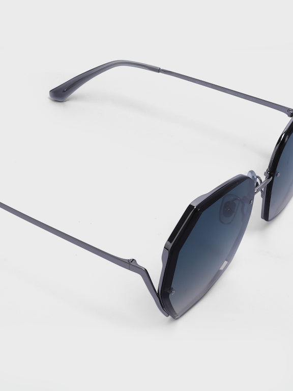 Full Rim Oversized Hexagon Sunglasses for Women - (H8921N16)