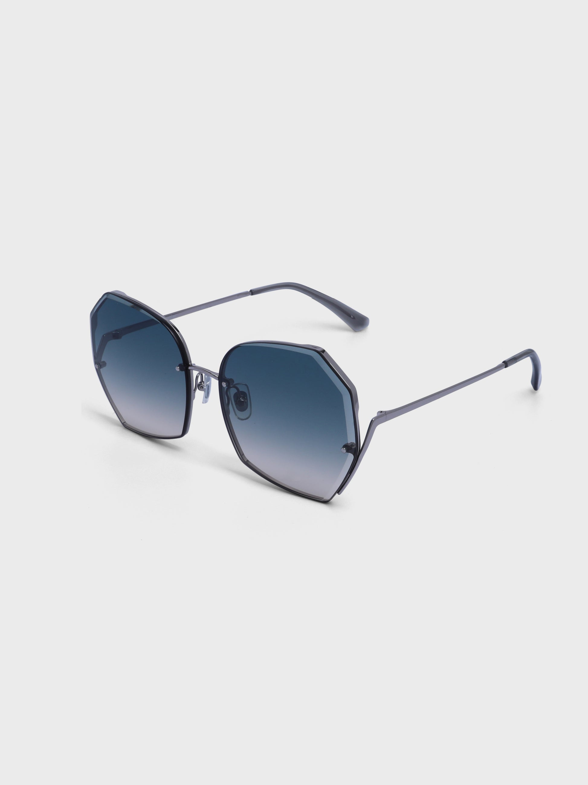 Full Rim Oversized Hexagon Sunglasses for Women - (H8921N16)
