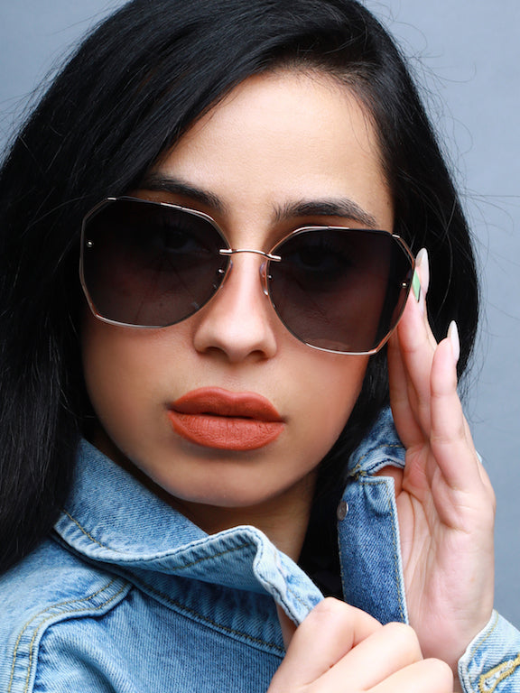 Full Rim Square Sunglasses for Women - (H8925H11)