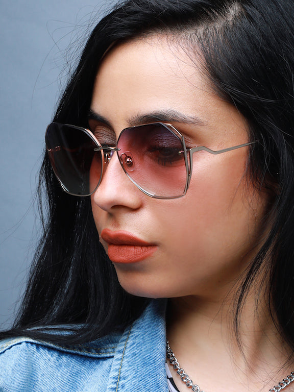 Full Rim Square Sunglasses for Women - (H8925N12)