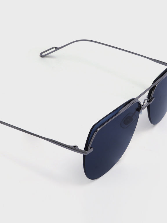Semi Rimless Aviator Sunglasses for Men -  (H8951H02)