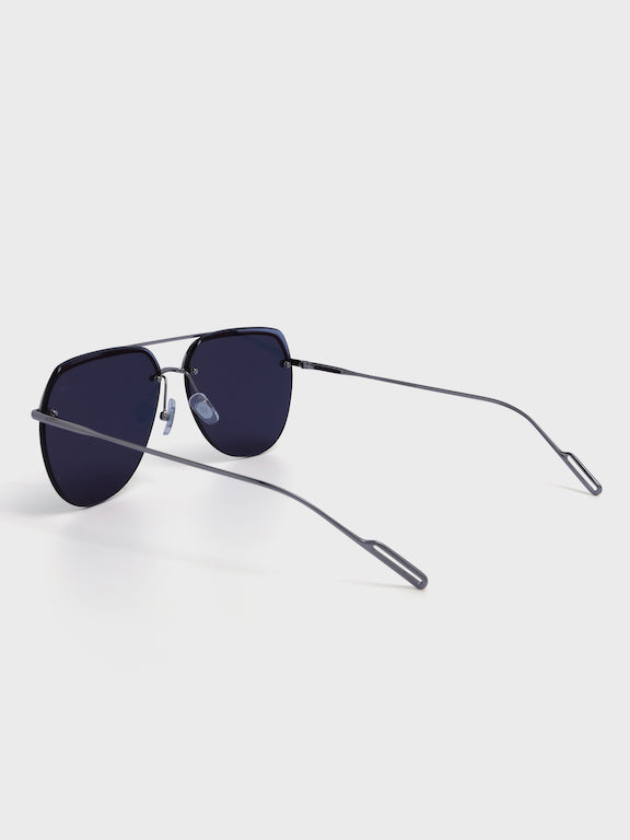 Semi Rimless Aviator Sunglasses for Men -  (H8951H02)