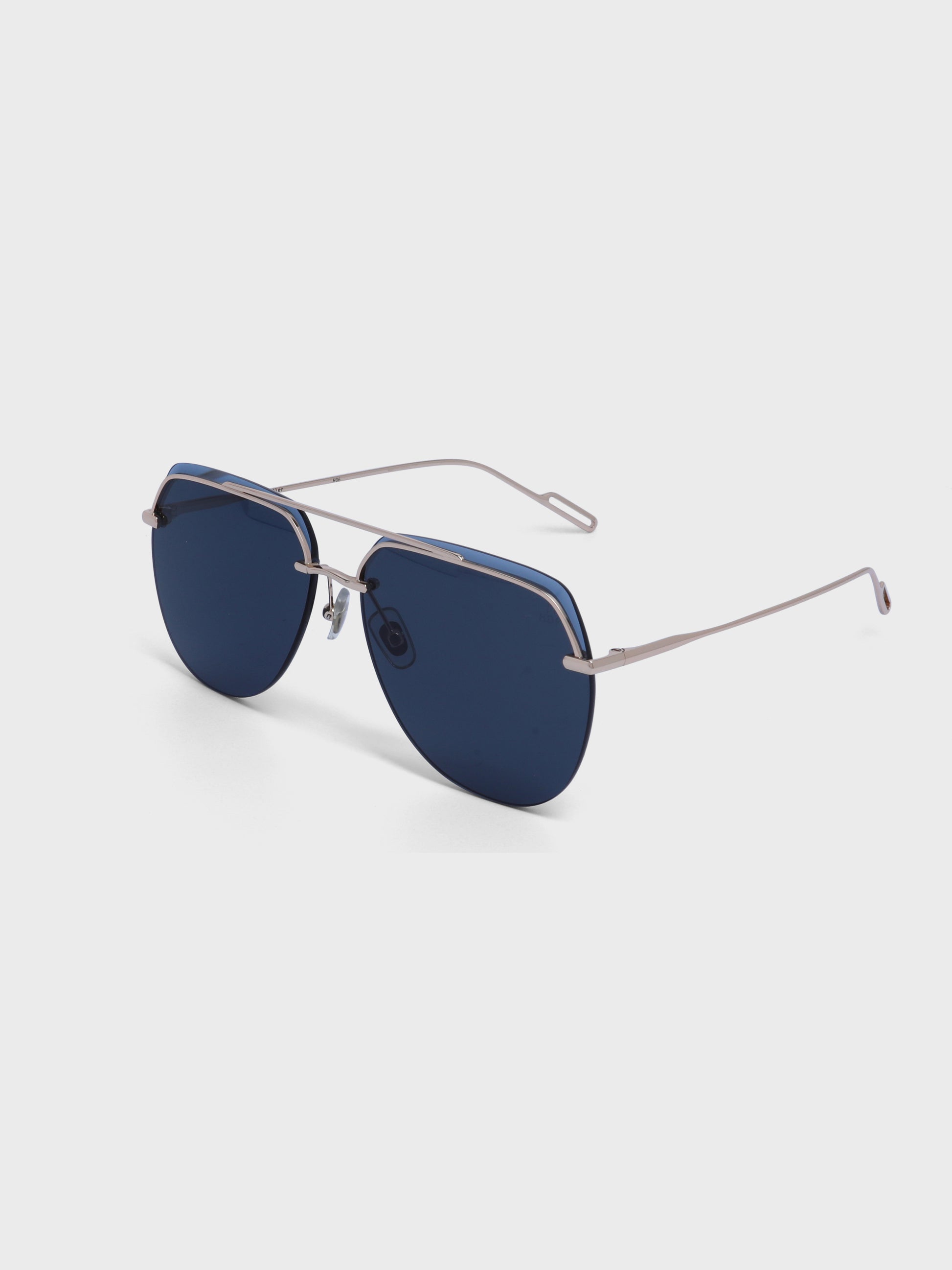 Semi Rimless Aviator Sunglasses for Men -  (H8951H02)